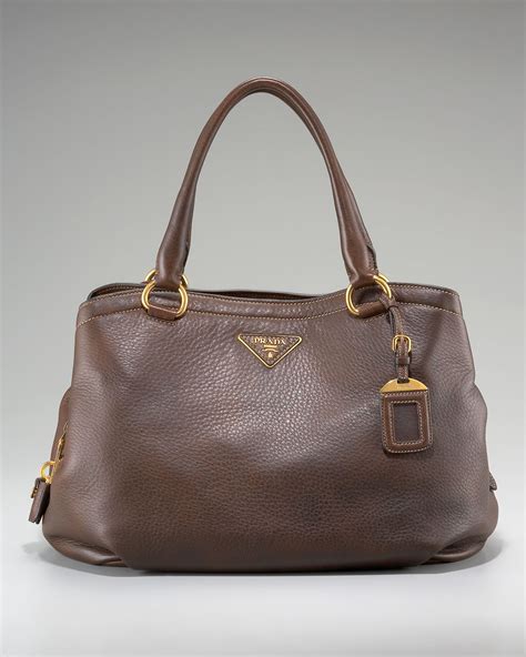 prada deerskin tote bag brown sale|prada cervo lux bag.